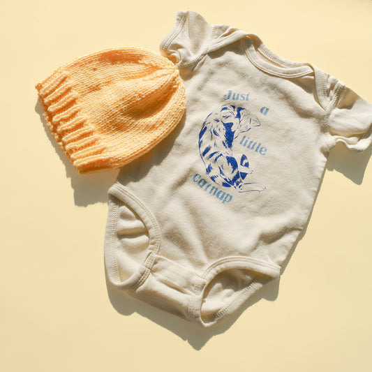 A Little Catnap Baby Onsie